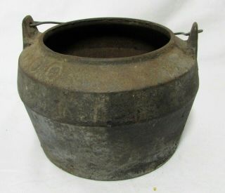 Vintage Cast Iron Pot With Bail 00 Kettle Marietta Pa 6 Inch Diameter Glue Pot