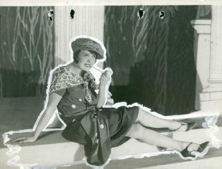 Vintage Photograph Of Mistinguett In La Belote At Casino De Paris
