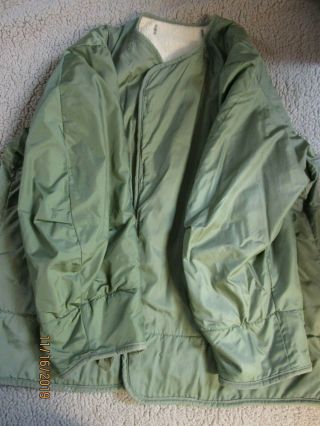 Vintage Korean War Us Army Wool Pile Liner For For Field Jacket Men 