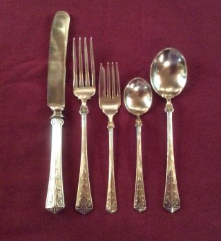 “GAYLORD” Silver Plate Flatware,  National Silver Co. ,  Circa: 1920,  30 Piece Set 2