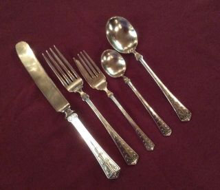 “GAYLORD” Silver Plate Flatware,  National Silver Co. ,  Circa: 1920,  30 Piece Set 3