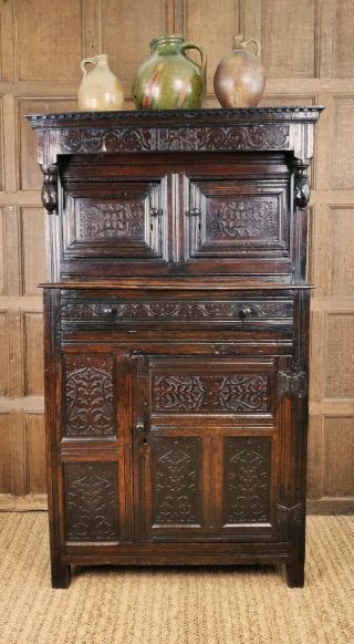 A Small Early 18th Century West Country Court Cupboard