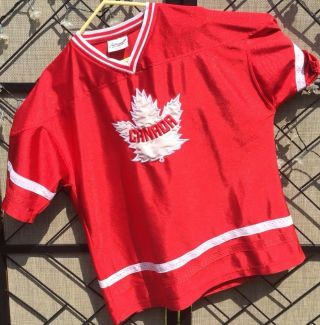 Men’s Team Canada Ice Hockey Jersey Red White Embroidered Maple Leaf Xxl