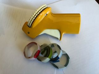 Vintage Astro Label Maker Embosser (Yellow/Gold color) with Four (4) Label tapes 2