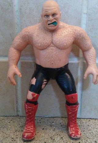 1986 George The Animal Steel Ljn Titan Rubber Wrestling Figure Vintage Wwf