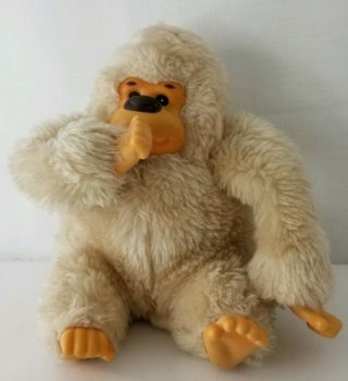 1979 Russ Berrie Baby Gonga Thumb Sucking Gorilla Ape Plastic Face Hand Feet Vtg