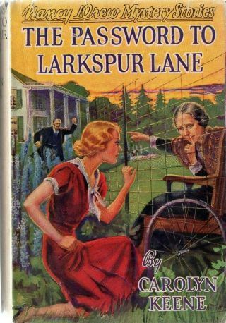 Nancy Drew 10 The Password To Larkspur Lane By Carolyn Keene Hc Dust Jacket