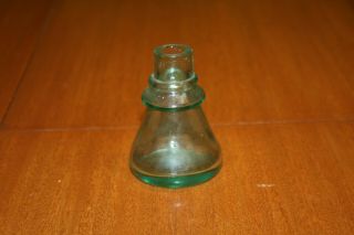 Vintage Glass Inkwell Bottle