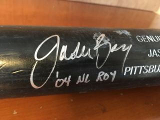 Jason Bay Game 2004 Signed “roy” Louisville Slugger Bat Pittsburgh Pirates