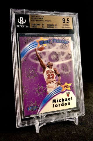 1997 - 98 Ultra Star Power Michael Jordan Bgs 9.  5 True Gem Chicago Bulls