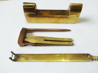 Vintage Large Brass Chinese Lock For Asian/oriental/japanese Jewelry Box