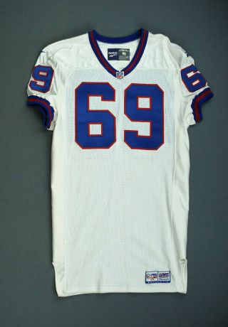 1998 Derek Engler York Giants Game Issued Jersey Size 46 Not Worn Meigray