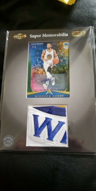 2017 - 18 Ascension Stephen Curry Auto Card 4/5 W/ Patch 2018 Break The Bar
