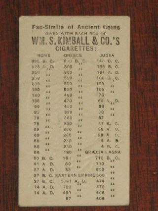 1880 ' s WM.  S.  KIMBALL N180 