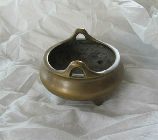 18th Century Antique Chinese Bronze Censer Xuande Mark 2