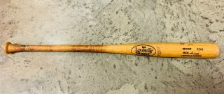 Mike Scioscia Game Louisville Slugger Cracked Baseball Bat - La Dodgers