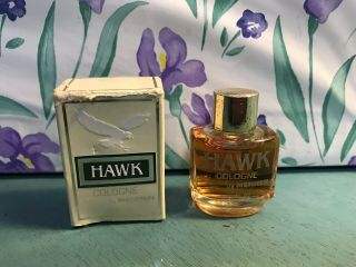 Vintage Hawk Cologne For Men By Mennen Miniature Box.  25 Fl.  Oz