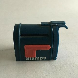 Vintage Acme Miniature Mailbox W/ Slot & Door Refrigerator Magnet 1.  75 X 1 "