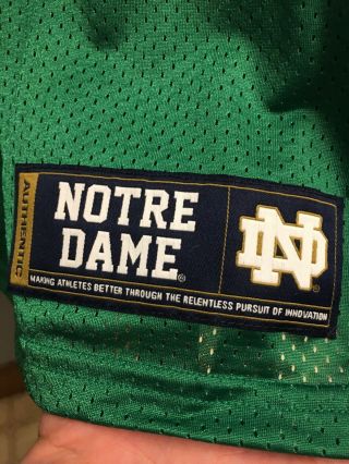 Notre Dame 2015 Shamrock Series UA Jersey 8 Size XL 3