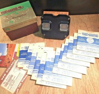 Vtg Sawyers View - Master Stereoscope W/ Box 12 Reels Wonders Of World,  Usa