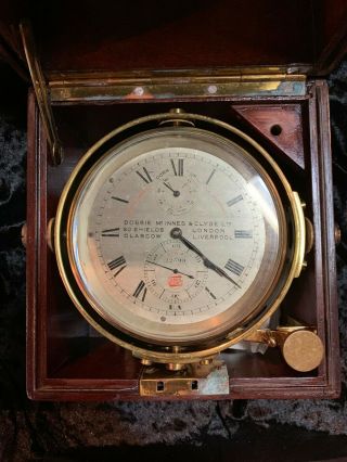 Real Brass Dobbie Mcinnes & Clyde Chronometer,  Circa 1930s