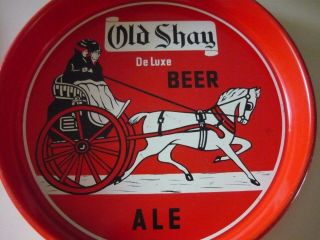 Beer Tray Vintage Old Shay Deluxe Beer Metal