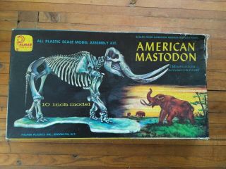 Vintage Vtg Palmer Prehistoric American Mastodon Model Kit 110 Plastic Complete