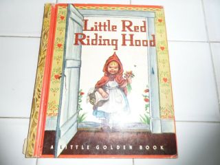 Little Red Riding Hood,  A Little Golden Book,  1948 (brown Binding: Vintage Childre