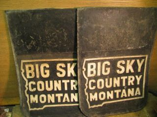Vintage Big Sky Country Montana 20.  5x14 Mud Flaps