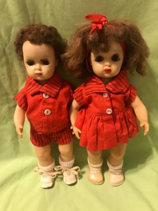 1950’s Vintage Tiny Terry &jerri Lee Doll Set.