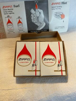 Vintage Zippo Lighters (2) 1967 Boxed Inserts From Factory