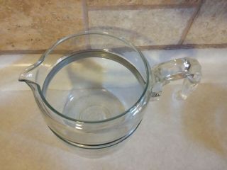 Vintage Pyrex Flameware 6 - 9 Cup Glass Coffee 7759 - B REPLACEMENT Percolator Pot 2