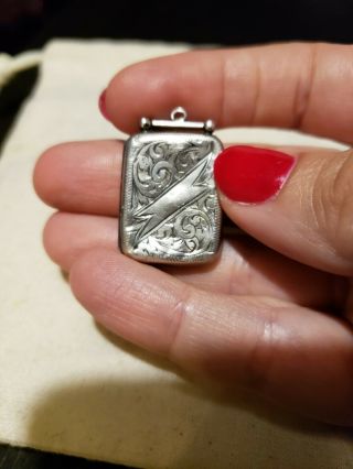 Rare Victorian Era Sterling Silver Locket,  Lightweight And Wearable