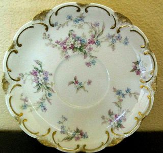 Vintage Victorian Eggshell Porcelain Haviland Limoges Tea Cup/Saucer 3