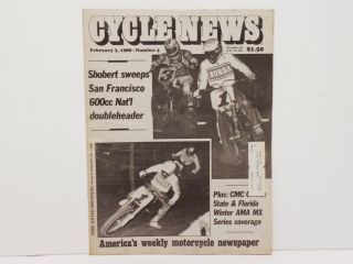 Cycle News Newspaper February 3,  1988 - Bubba Shobert San Francisco 600cc Nat 