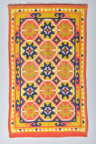 Rare Signed Dated 1897 Antique Swedish Skane Rollakan Rug Kilim Tapestry Blanket