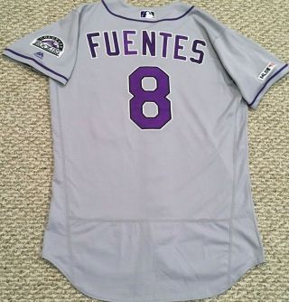 Fuentes Size 44 8 2019 Colorado Rockies Game Jersey Team Issued Mlb Holo