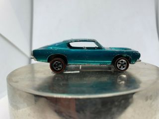 Vintage 1968 Mattel Hot Wheels Redline Custom Barracuda Turquoise
