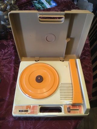 Vintage 1978 Fisher Price 825 Record Player Phonograph Turntable 2