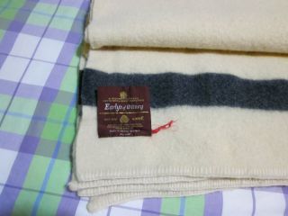 Vintage Early ' s of Witney 100 Wool Blanket Made in England 70 