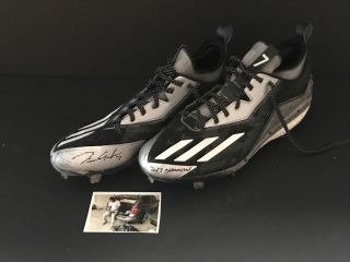 Tim Anderson Chicago White Sox Autographed Signed 2017 Game Cleats Adidas z 2