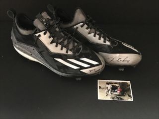 Tim Anderson Chicago White Sox Autographed Signed 2017 Game Cleats Adidas z 3