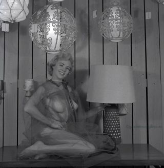 Bunny Yeager 60s Pin - Up Camera Negative Photograph Seymour Lighting Showroom Fun