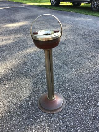 Vintage Pedestal Ashtray Mid Century Modern Art Deco Ash Tray Stand