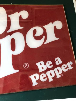 vintage dr pepper sign Old Store Soda Advertisement Antique Rare Be A 3