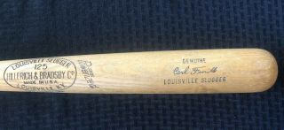 Carl Furillo 1958 H&b Game Bat Los Angeles Dodgers Model U1 - 6 On Knob