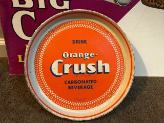1948 Drink Orange - Crush Advertising Soda Serving Tray Vintage 100