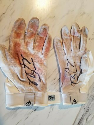 Tim Tebow GAME BATTING GLOVES Auto SIGNED Mets Tebow Authentic HOLOGRAM 2
