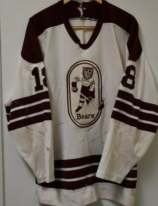 Circa 1986 - 87 Brian Dobbin Hershey Bears Ahl Game Worn Jersey