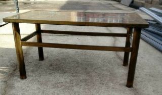 Vintage 1970s Philip & Kelvin Laverne Bronze Classical Signed Coffee Table